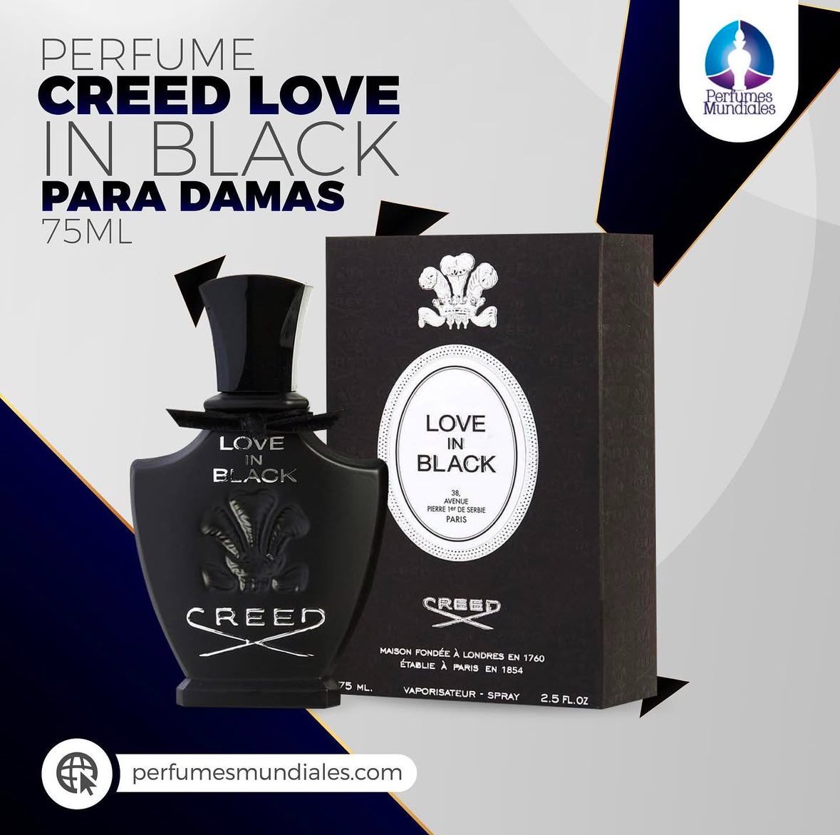 Creed Love In Black combina lo floral con las violetas, irias , con el toque de bayas o grosellas negras que le dan floral calidez y misterio
Perfumes Originales en Caracas / Perfumes Originales en Venezuela / Perfumeria en Caracas / Perfumeria en Venezuela / Perfumes en Caracas