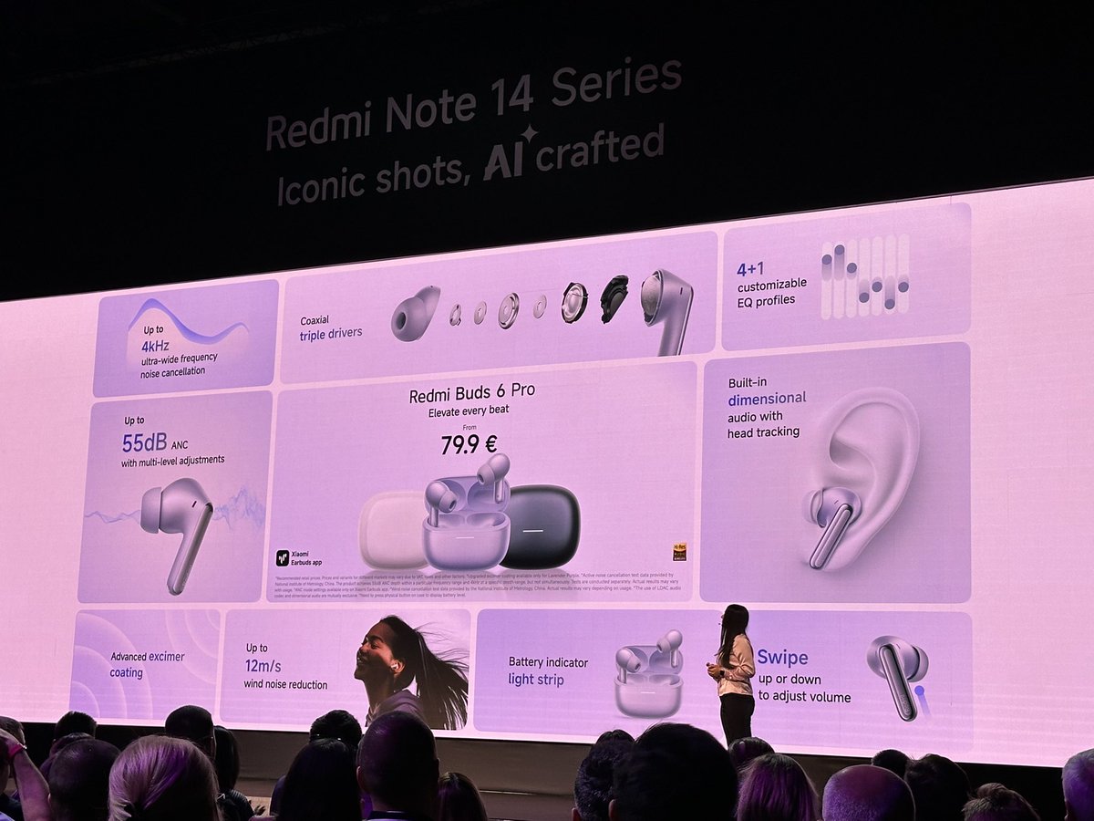 mobile_si's tweet photo. Po telefonih še nekaj dodatkov. Nova ura, slušalki in hitri polnilni bateriji #RedmiNote14Series @XiaomiSlovenija https://t.co/v4QS5aH214