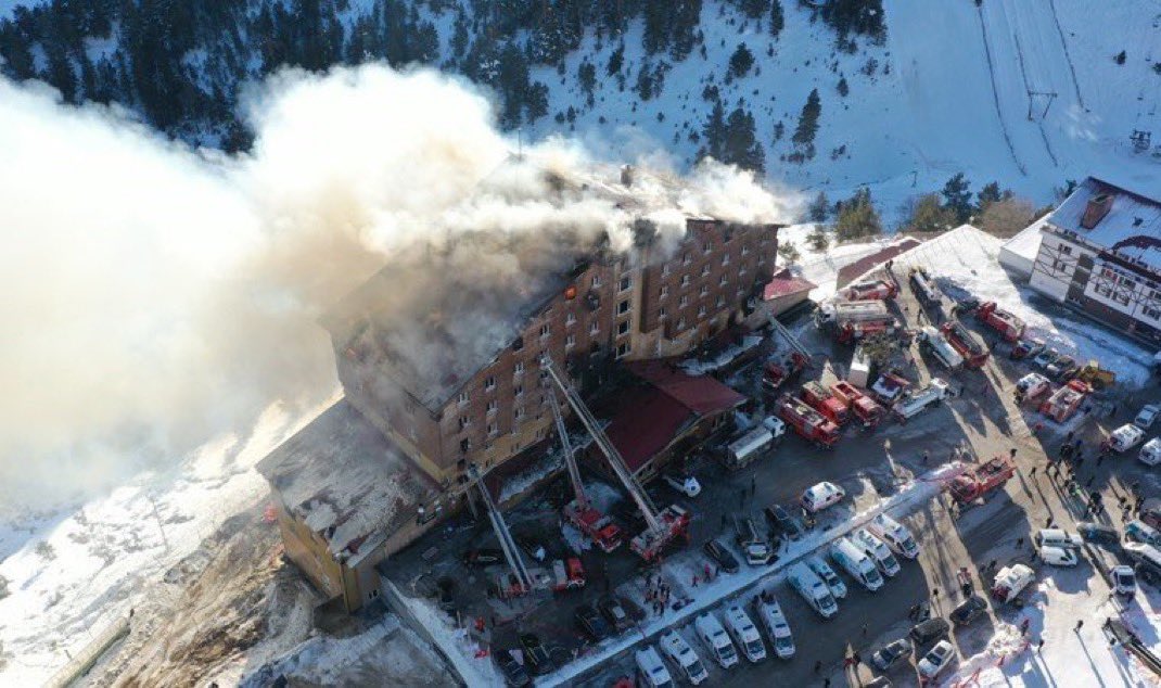 Bolu Kartalkaya’da meydana gelen yangında hayatını kaybeden vatandaşlarımıza Yüce Allah’tan rahmet, yaralılarımıza acil şifalar diliyorum.
Başımız sağ olsun.