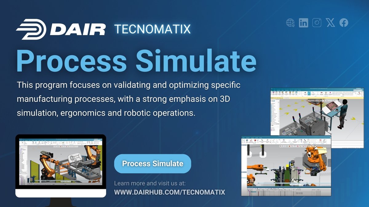 DAIR_Hub's tweet image. 🖥️ 💬 #TechTalkTuesday: Optimizing Aerospace Manufacturing with Process Simulate

This week learn all about how we can #validate &amp;amp; #optimize your #manufacturing #processes.

🌎 Get in touch today by visiting us at:  dairhub.com/tecnomatix/