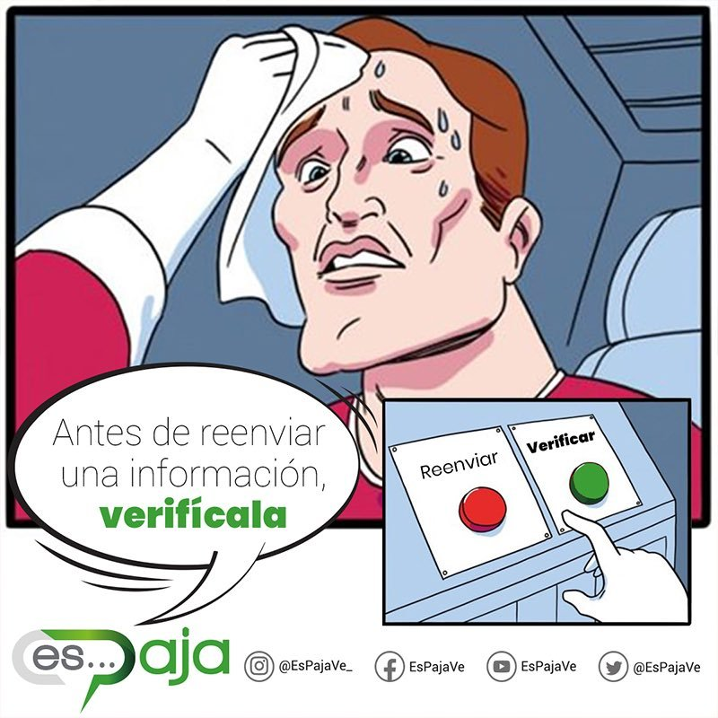 #21Ene Antes de reenviar algo que quizás no sea tan cierto: 🤚¡Detente y verifica! 🕵️ Nosotros te ayudamos a hacerlo. 

Puedes solicitar tu verificación por #WhatsApp wa.me/584241981060 para enterarte qué #EsVerdad y qué #EsPaja