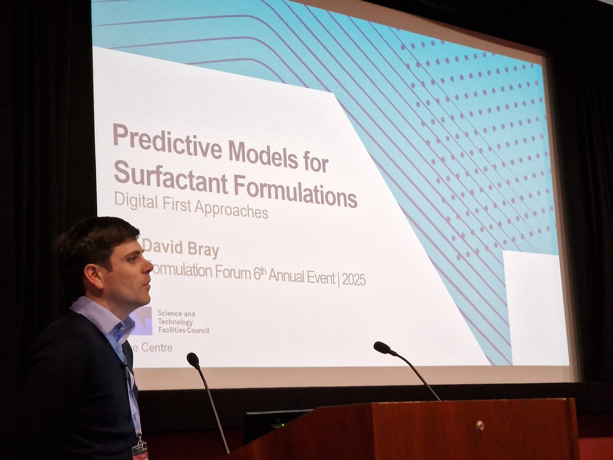 SCI Formulation (@sciformulation) on Twitter photo Dr David Bray presenting on predictive models for surfactant formulations
#Formulation #SCIFF25 <a href="/SCIupdate/">SCI – Where Science Meets Business💡</a> Dr David Bray presenting on predictive models for surfactant formulations
#Formulation #SCIFF25 <a href="/SCIupdate/">SCI – Where Science Meets Business💡</a>
