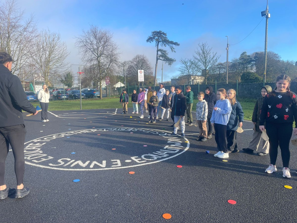 Willow class are really enjoying learning hurling and football skills with Mark and Eve!