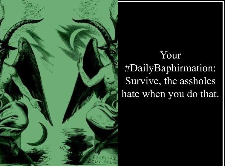 SatanicSF's tweet photo. #DailyBaphirmation https://t.co/p2rrOUJII6