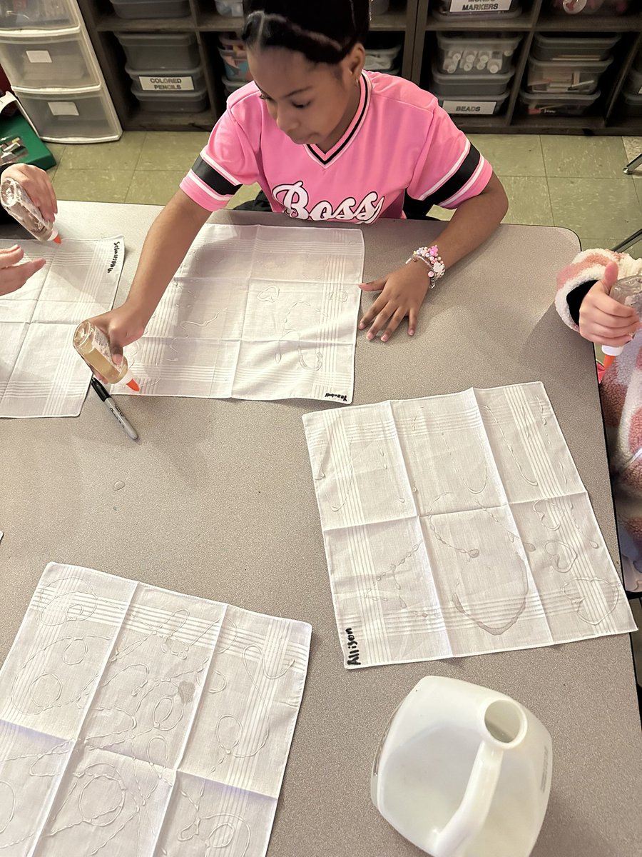 🎨Mrs.Young’s Art Class🎨 (@mrsyoungcreates) on Twitter photo We are studying batik in our 4/5 SLC unit. Today we started the design process of making our own batik pieces using a glue technique. Once these dry we will dye our fabric. Very excited about this project! 🎨🖌️🖼️ <a href="/GutermuthES/">Gutermuth Elementary</a> We are studying batik in our 4/5 SLC unit. Today we started the design process of making our own batik pieces using a glue technique. Once these dry we will dye our fabric. Very excited about this project! 🎨🖌️🖼️ <a href="/GutermuthES/">Gutermuth Elementary</a>