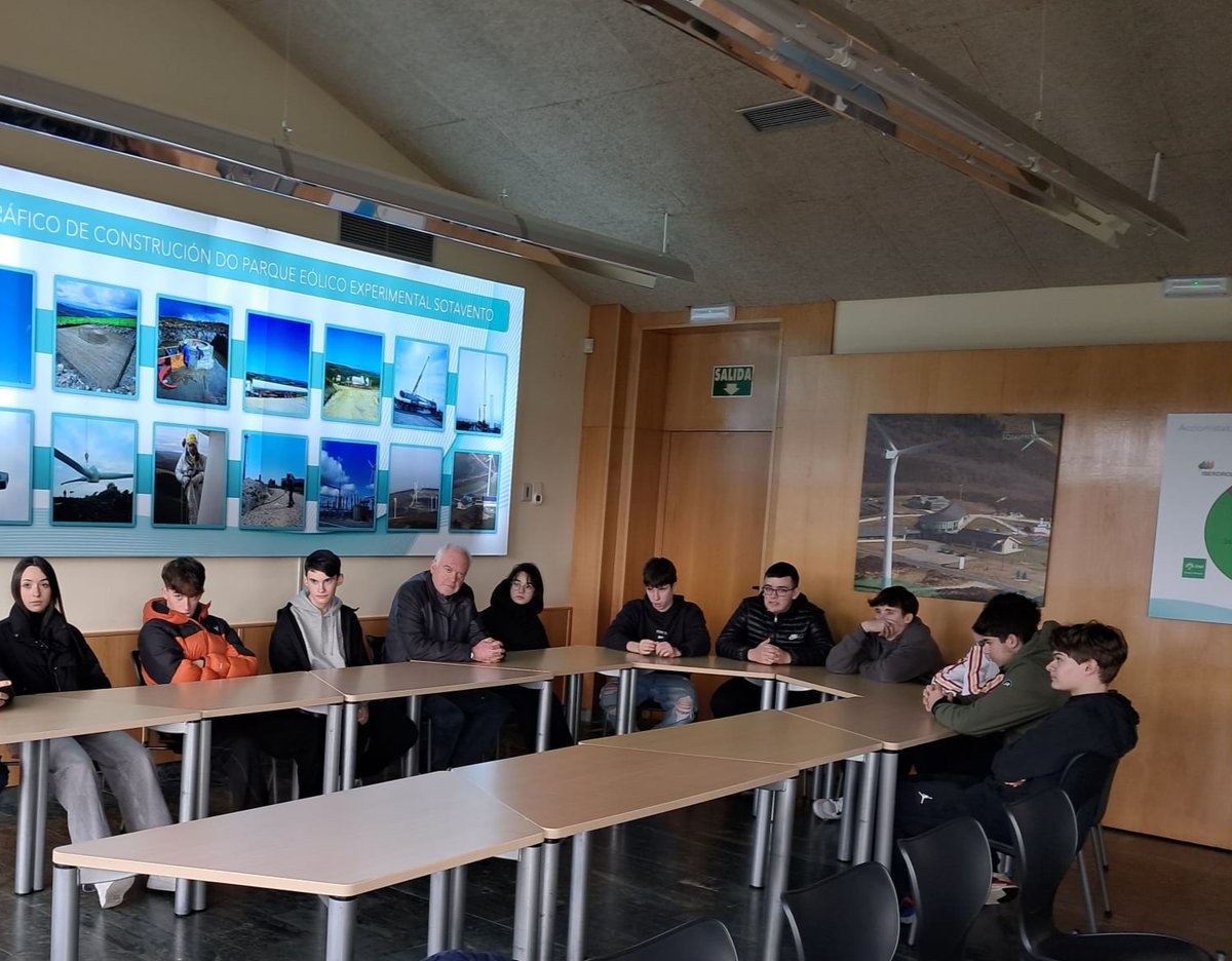 FSotavento's tweet image. Hoxe recibimos nas nosas instalacións ao alumnado do #IESEspiñeira de Boiro.
...
Hoy recibimos en nuestras instalaciones al alumnado del #IESEspiñeira de Boiro.

#EducaciónEnerxética #EducaciónEnergética