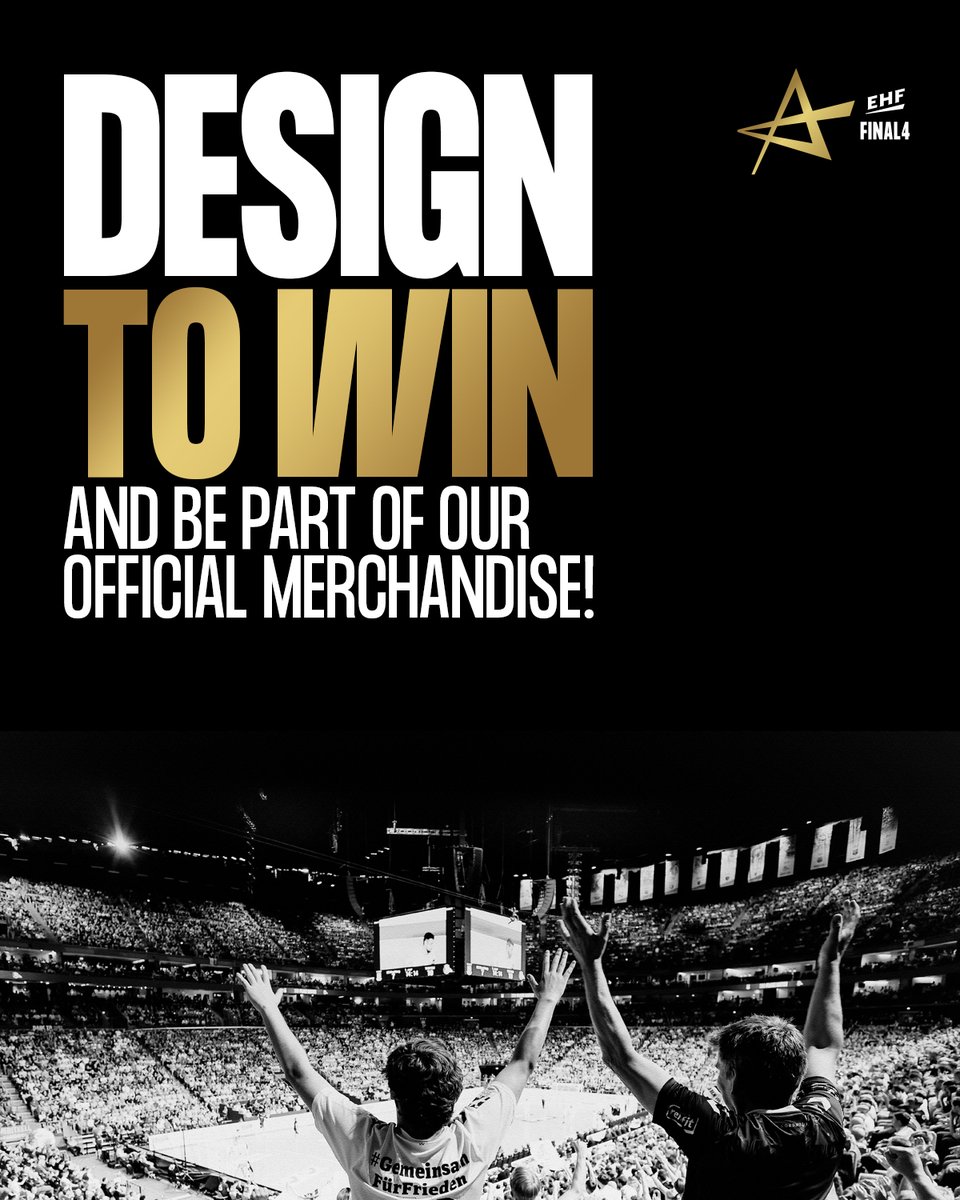 ehfcl's tweet image. 𝗗𝗲𝘀𝗶𝗴𝗻 𝘁𝗼 𝗪𝗶𝗻 ✨ –  Design. Win. Inspire. Show off your creativity in the #ehffinal4 #DesignToWin contest! 🏆

More info 📝 ehfcl.eurohandball.com/design-to-win-…