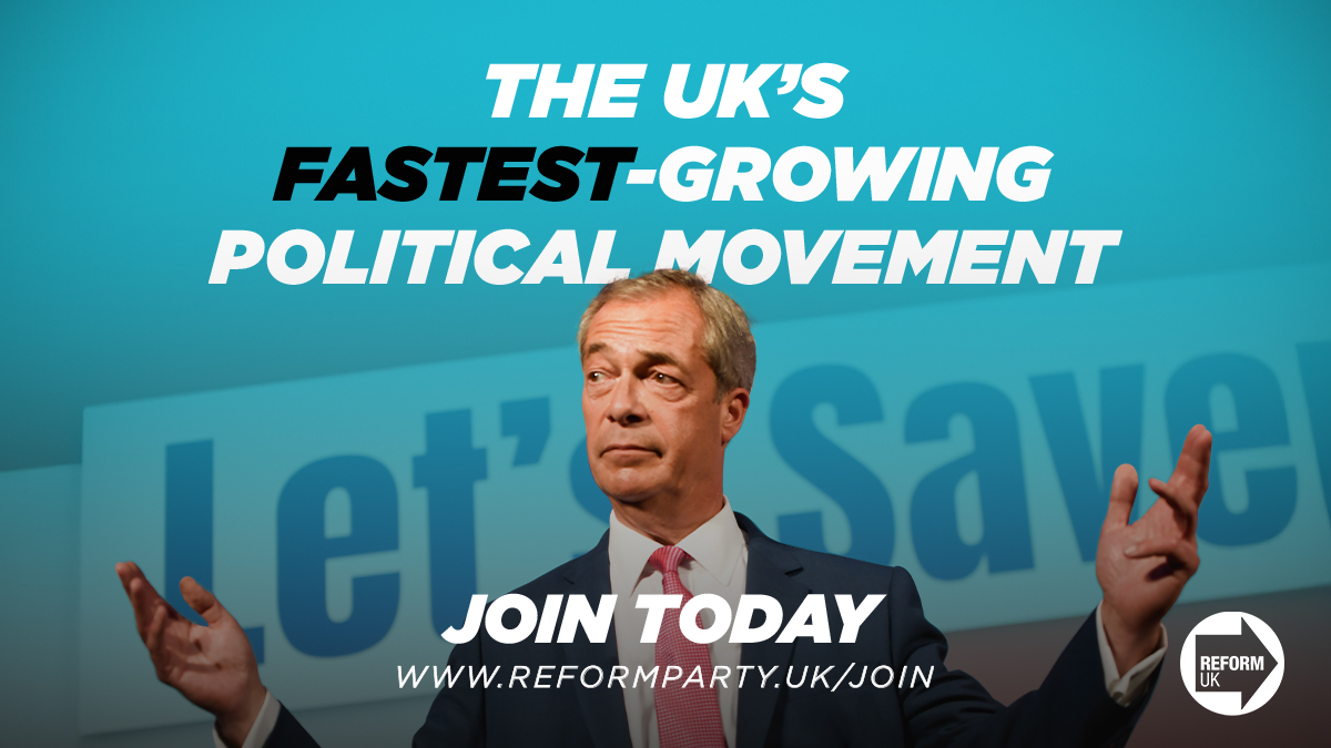 reformparty_uk's tweet photo. Reform UK are standing up for British people. We are the real opposition to Labour. 

Join us 🔗 https://t.co/PXAEd8j45A https://t.co/fD0LecIbE0