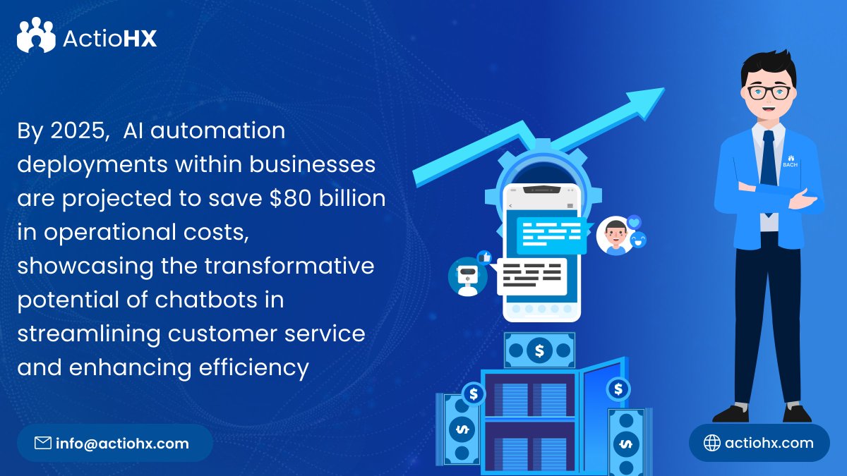 By integrating AI, businesses can streamline processes and boosting efficiency. Let ActioHX help you unlock the full potential of automation and elevate your customer service game! 🚀

#ActioHX #ConversationalAI #Automation #CustomerExperience #CostSavings #AIInnovation