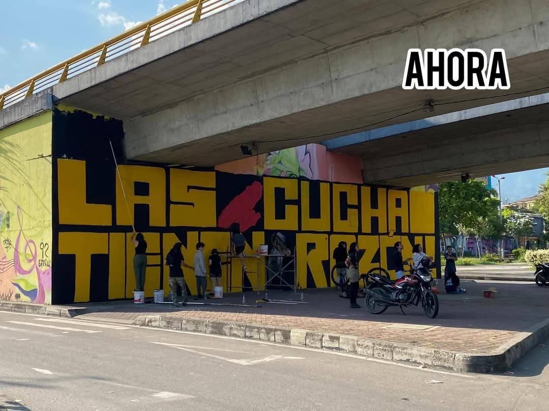 La campaña presidencial del
Petrismo empezó: viene para destruir lo bello y sembrar odio.  

En Ibagué ¿usted cuál mural prefiere ?