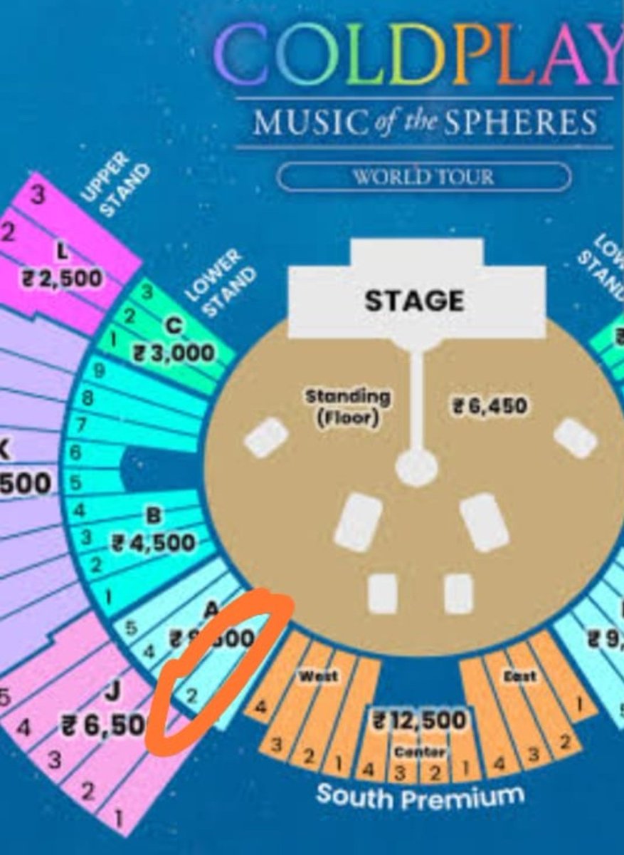 call_m3_Ana's tweet photo. WTS 
2 Coldplay tickets 
26th Jan Ahemdabad
Seats - south Prem west Bay 2 (lower stand)
Selling at reasonable price. 
Dm for more information
Proof available if serious.
#coldplay
#ColdplayIndia 
#ColdplayAhemdabad 
#concert
#Coldplay2025 https://t.co/sjopkGmM88
