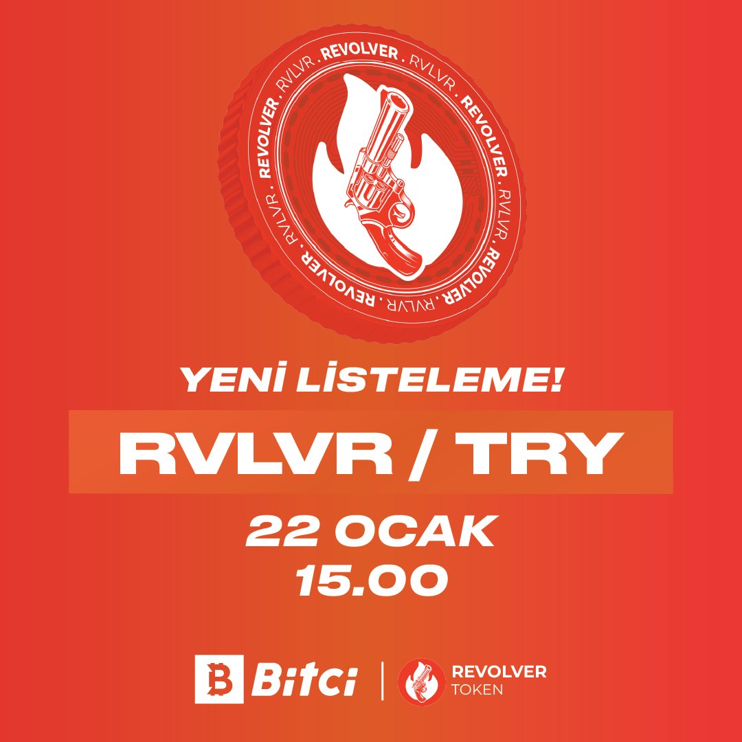 safebitcom's tweet photo. Yeni Listeleme! 🔥

Revolver (RVLVR), yarın 15:00'te Bitci Borsa'da listeleniyor!

#Revolver $RVLVR https://t.co/uQHKbD4RtN