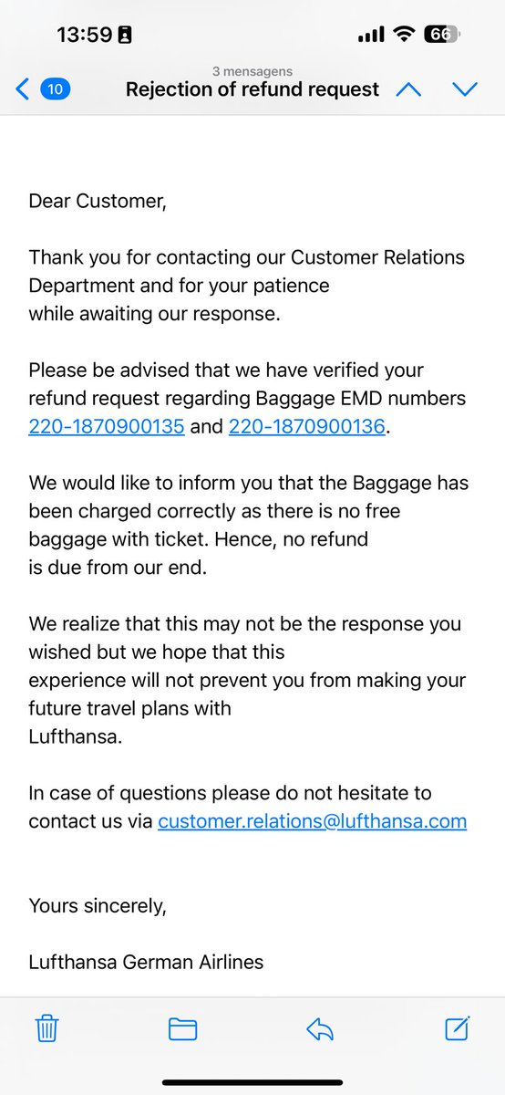 danielcairesx's tweet photo. @lufthansa What??????
@staralliance .. being gold and not having 1 free luggage for a intercontinental fliggh????? https://t.co/lFsA74HKat