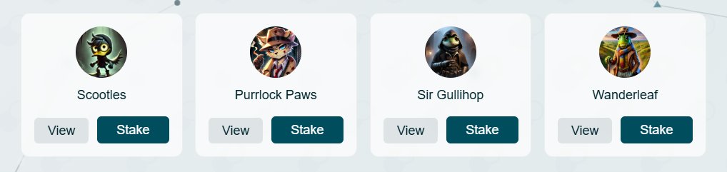 Website has been updated, agent profiles and staking preparations were added👀