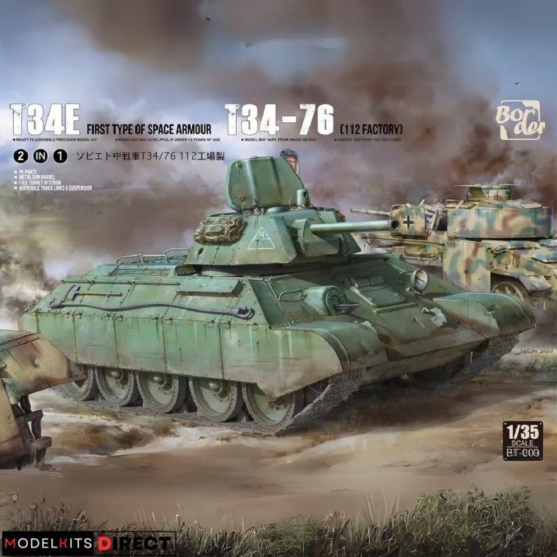 ModelKitDirect's tweet photo. Border Model BT-009 1/35 T34E First Type of Spaced Armour
Pics &amp; Details👇
https://t.co/KYDl9yz7fC
Scale: 1/35
Brand: Border Model
Price: $40.99 USD
Free Shipping to US, Canada &amp; most EU countries

#T34E #bordermodel
#modelkitsdirect #scalemodel #militarymodelkits https://t.co/WfwZGfeV84