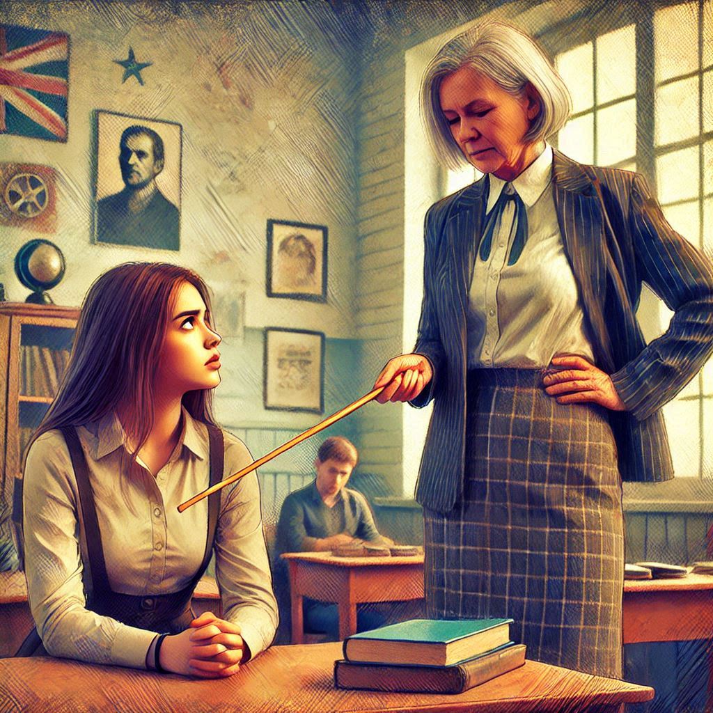 Button up your shirt, young lady!