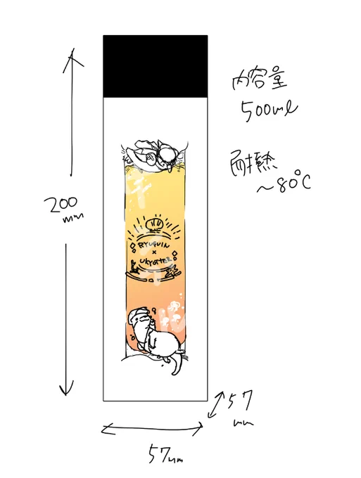 2/9用にこんな感じのクリアボトル作りたいので、
個数参考にさせてください!(リプにアンケートつけます)
ラフだけど絵柄はこんな↓感じ、もしかしたら黒一色になるかも。
¥1000の予定です。 