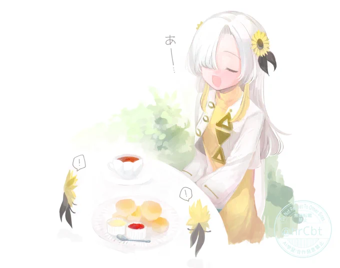 ニョニョ tea time……#ヰ世界情緒美術部 