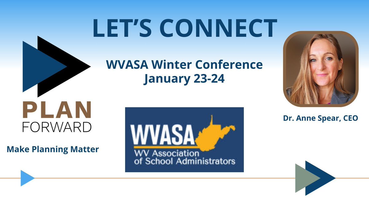K12PlanForward's tweet image. Plan Forward is looking forward to being at WVASA this year and connecting with West Virginia school districts about the incredible work you’re doing for your students and communities.

#WVASA #PlanForward #EducationForAll #SupportingWVSchools #StudentSuccess #edtechforgood