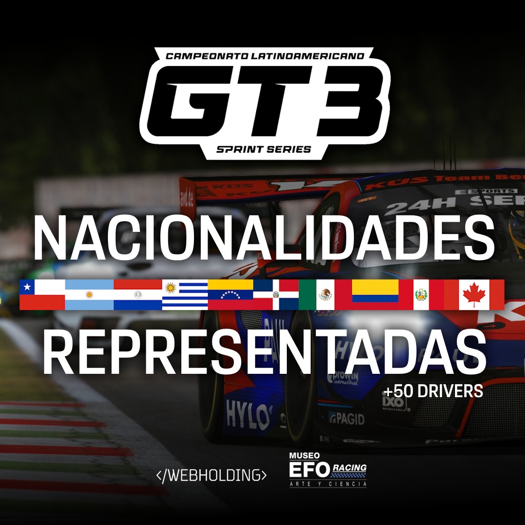Un campeonato Latinoamericano como tal.

10 Nacionalidades, 60 pilotos! 🏁