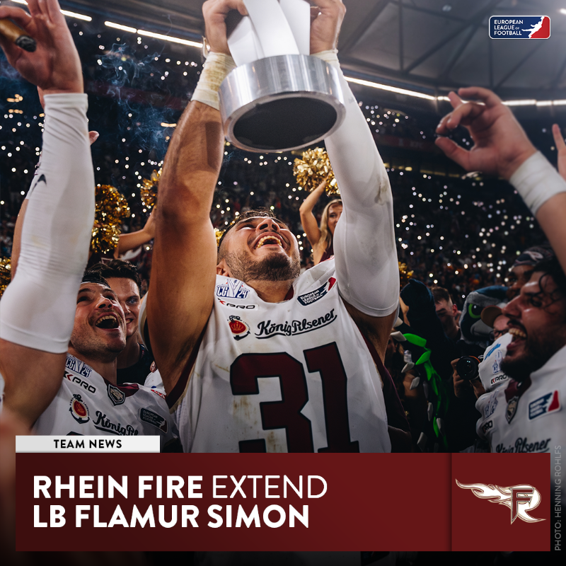 ELF_Official's tweet photo. Rhein Fire re-sign LB Flamur Simon 🔥 https://t.co/No9ydElZAk
