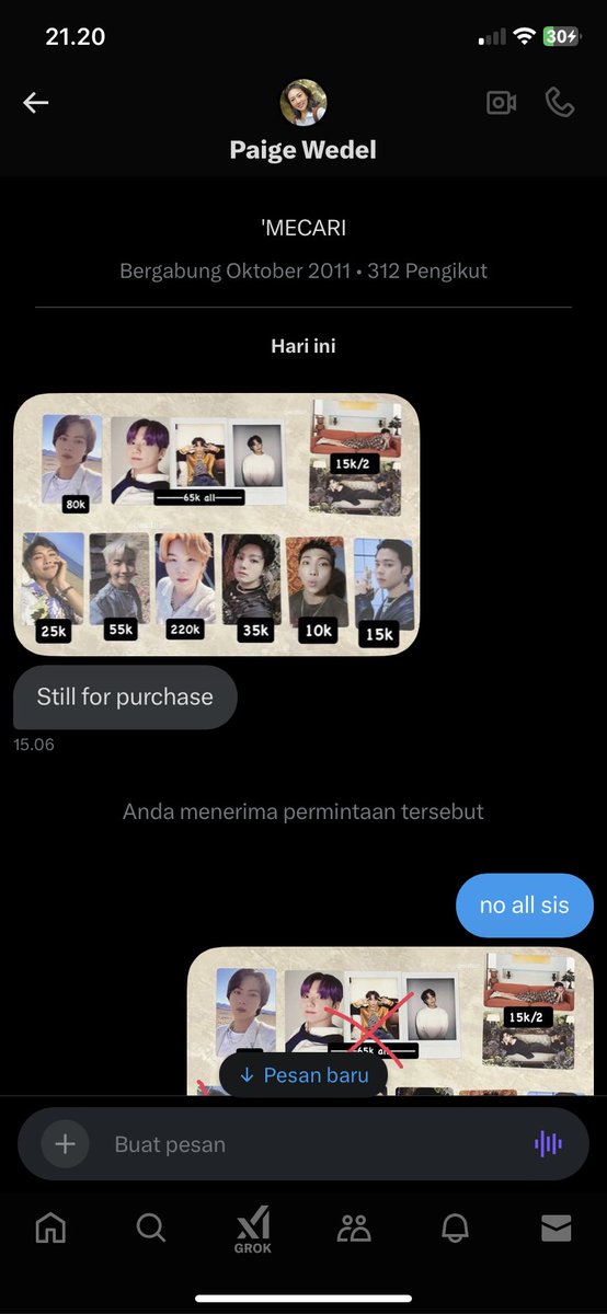vntextae's tweet photo. SPILL SCAMER BIADAB

awal nya dia dm mau take all tp sisa yg ga aku silang, dan dia nanyain total trs aku suruh tf ke shoppepay dia ga ngerti ya aku maklum krna buyer luar suka ada yg gabisa tf me spay harus bank. next in reply https://t.co/YMnRtttjFj