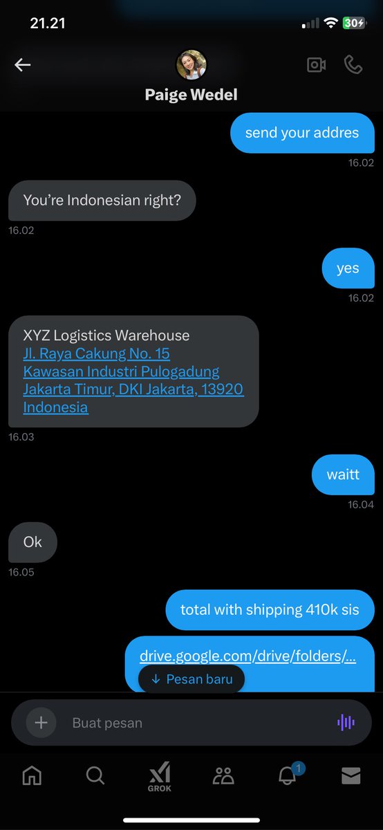 vntextae's tweet photo. SPILL SCAMER BIADAB

awal nya dia dm mau take all tp sisa yg ga aku silang, dan dia nanyain total trs aku suruh tf ke shoppepay dia ga ngerti ya aku maklum krna buyer luar suka ada yg gabisa tf me spay harus bank. next in reply https://t.co/YMnRtttjFj