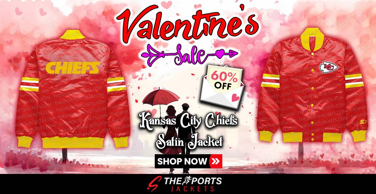 sportjackets's tweet image. 🌹💖 Valentine’s Day Sale is Here! 💖🌹💕
Enjoy Up To 60% OFF on Kansas City Chiefs Button Down Satin Red Jacket! 🥰
💕 Shop now at thesportsjackets.com/product/kansas…
#ValentinesDaySale #SpreadLove  #ButtonDownJacket #GameDayStyle #SportsApparel #ChiefsMerchandise #ValentineSpecial