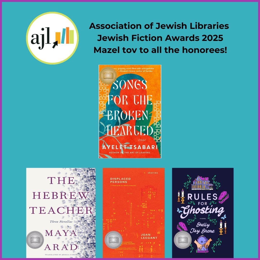 Congratulations to all the 2025 AJL Jewish Fiction Award honorees!

More about the winning and honor books at buff.ly/40032HB