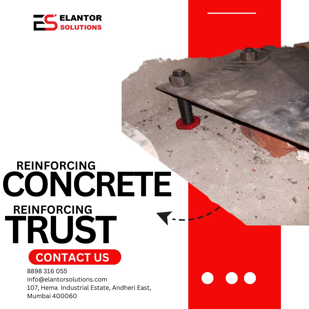 ElantorSolution's tweet photo. Just another application of our Mr. Mortar being used in the foundation of a mega structure! 
This single bolt is capable of withstanding over 5,100 kg load right here, right now! 💫

#construction #architecture #design #building #contractor #engineering #concrete #civilengineer https://t.co/A0TpiZI7Mq