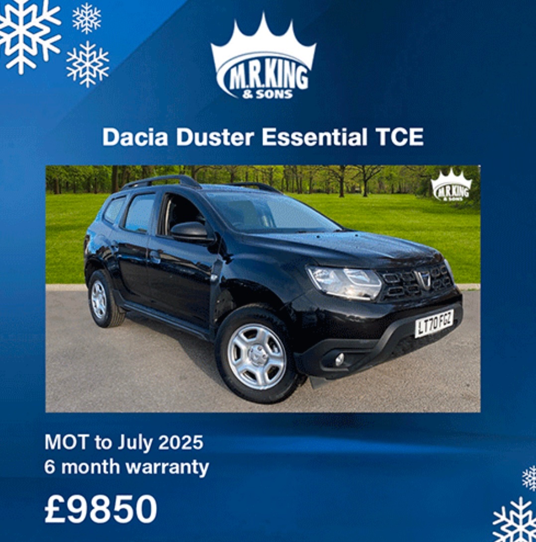 MRKingAndSons's tweet photo. This Dacia Duster has only done 25700 miles and is great value at £9850.  Take a test drive. Call us 📞01394 388297 📞 @mrkingandsons #dacia #duster #daciaduster #saxmundham #woodbridge #suffolk #norfolk #usedcars #car 🚗😀 https://t.co/lccebNWpBl