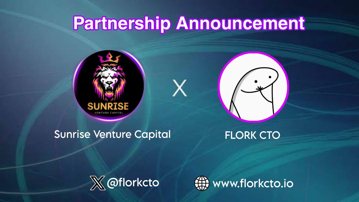 sunrise_venture's tweet photo. ⚠️⚠️⚠️⚠️⚠️⚠

𝗣𝗔𝗥𝗧𝗡𝗘𝗥𝗦𝗛𝗜𝗣 𝗔𝗡𝗡𝗢𝗨𝗡𝗖𝗘𝗠𝗘𝗡𝗧 

🔥 Sunrise Venture Capital Teaming Up with Flork CTO

We’re thrilled to announce an exciting partnership with Flork CTO!

Flork is a Solana-powered meme token inspired by the beloved online webcomic known for its quirky sock puppet characters drawn in MS Paint.

Together, we will:
💬 Build a vibrant, engaged global community
🎯 Amplify Flork CTO's brand and vision

This partnership is a game-changer for us, and we’re just getting started!

🔔 Stay tuned for more updates as we roll out impactful campaigns and initiatives!

Socials: 

X: @florkcto
Telegram: https://t.co/IpMjvFY25W
Website: https://t.co/CmYVzhU0DZ
