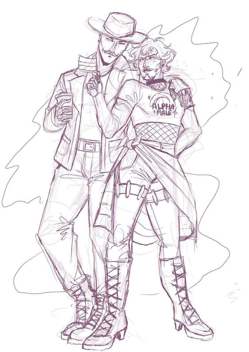 Sketching those cuties in modern clothing
#oc #sketch #brart