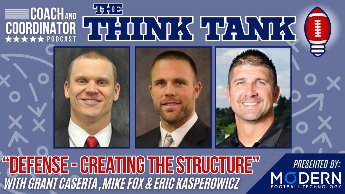 Keith Grabowski 🏈 Coach and Coordinator Network (@coachkgrabowski) on Twitter photo Structured terminology. Simplified calls. Adaptive defense.
This episode of The Think Tank presented by <a href="/modernFB/">Modern Football Technology</a> tackles the keys to effective game planning, from adjusting to offensive formations to disguising coverage. 🎙️ <a href="/GrantCaserta/">Grant Caserta</a> <a href="/coachmfox1/">Mike Fox</a> <a href="/CoachKasper/">Coach Eric Kasperowicz</a>
Tap in now👇 Structured terminology. Simplified calls. Adaptive defense.
This episode of The Think Tank presented by <a href="/modernFB/">Modern Football Technology</a> tackles the keys to effective game planning, from adjusting to offensive formations to disguising coverage. 🎙️ <a href="/GrantCaserta/">Grant Caserta</a> <a href="/coachmfox1/">Mike Fox</a> <a href="/CoachKasper/">Coach Eric Kasperowicz</a>
Tap in now👇