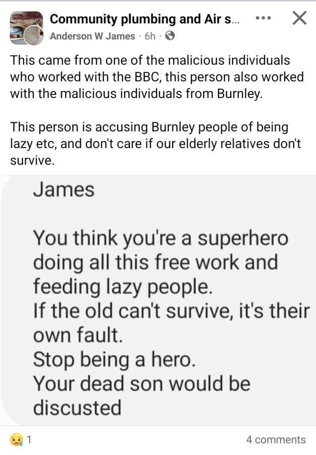 dephertranslate's tweet photo. *Cough* err, you sent this to yourself Jimmy, some years before the BBC were involved. #discusting #Depher
#Burnley https://t.co/tkFNM0jIFd