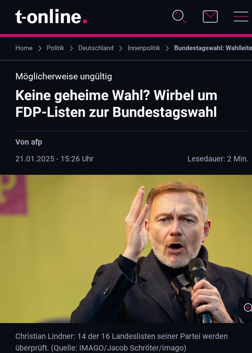 Der #FDP droht in mehreren Bundesländern der Ausschluss von der Bundestagswahl 🍿

#FDPunter5Prozent