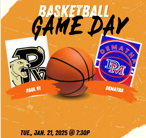 Maryland Varsity (@mdvarsity) on Twitter photo 🚨GameDay Basketball Varsity🚨
DeMatha vs Paul VI
📺 Live on: bit.ly/3BKnmFJ
Tue., Jan. 21, 2025 @ 7:30p
<a href="/PVIHoops/">PVI Boys Basketball</a> <a href="/DeMathaHoops/">DeMatha Basketball</a> <a href="/DeMathaCatholic/">DeMatha Catholic High School</a> <a href="/PaulVICatholic/">St. Paul VI Catholic High School</a> <a href="/DeMathaCrew/">DeMatha Crew</a> <a href="/ColePerez_/">Cole ًPerez</a> <a href="/american1828/">American1828 🇺🇲🏹🐢🪶</a> <a href="/JHillsman/">JHillsman</a> <a href="/PVIsports/">PVI Sports</a> <a href="/sm23itty/">Jordan Smith Jr</a> <a href="/AasimSullivan/">A a s i m S u l l i v a n📈</a> 🚨GameDay Basketball Varsity🚨
DeMatha vs Paul VI
📺 Live on: bit.ly/3BKnmFJ
Tue., Jan. 21, 2025 @ 7:30p
<a href="/PVIHoops/">PVI Boys Basketball</a> <a href="/DeMathaHoops/">DeMatha Basketball</a> <a href="/DeMathaCatholic/">DeMatha Catholic High School</a> <a href="/PaulVICatholic/">St. Paul VI Catholic High School</a> <a href="/DeMathaCrew/">DeMatha Crew</a> <a href="/ColePerez_/">Cole ًPerez</a> <a href="/american1828/">American1828 🇺🇲🏹🐢🪶</a> <a href="/JHillsman/">JHillsman</a> <a href="/PVIsports/">PVI Sports</a> <a href="/sm23itty/">Jordan Smith Jr</a> <a href="/AasimSullivan/">A a s i m S u l l i v a n📈</a>