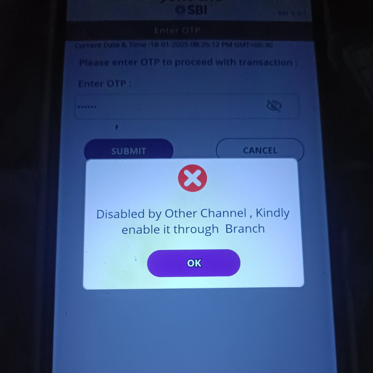 halimmirza2u's tweet photo. My UPI Disable I trai one but problem show 
I don't go in the mat Branch @TheOfficialSBI https://t.co/89Siryjm3c