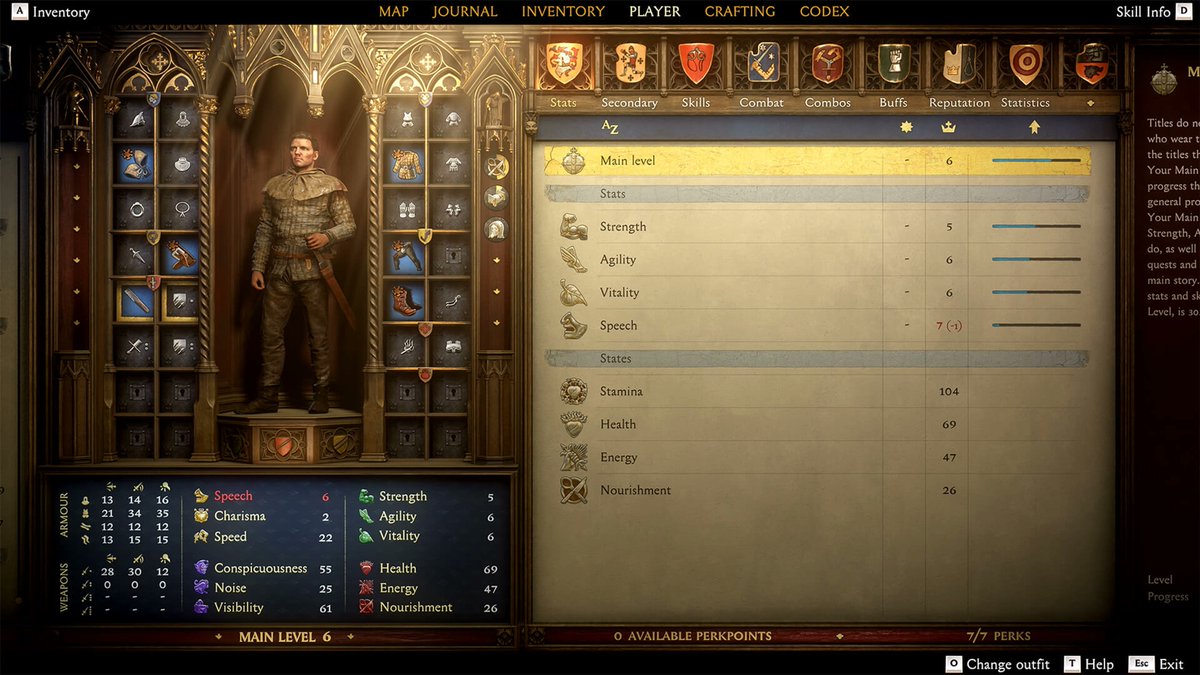 The Kingdom Come: Deliverance 2 inventory got a stunning upgrade.

The colours and volumetric lighting are 🤌

Audentes Fortuna Iuvat.