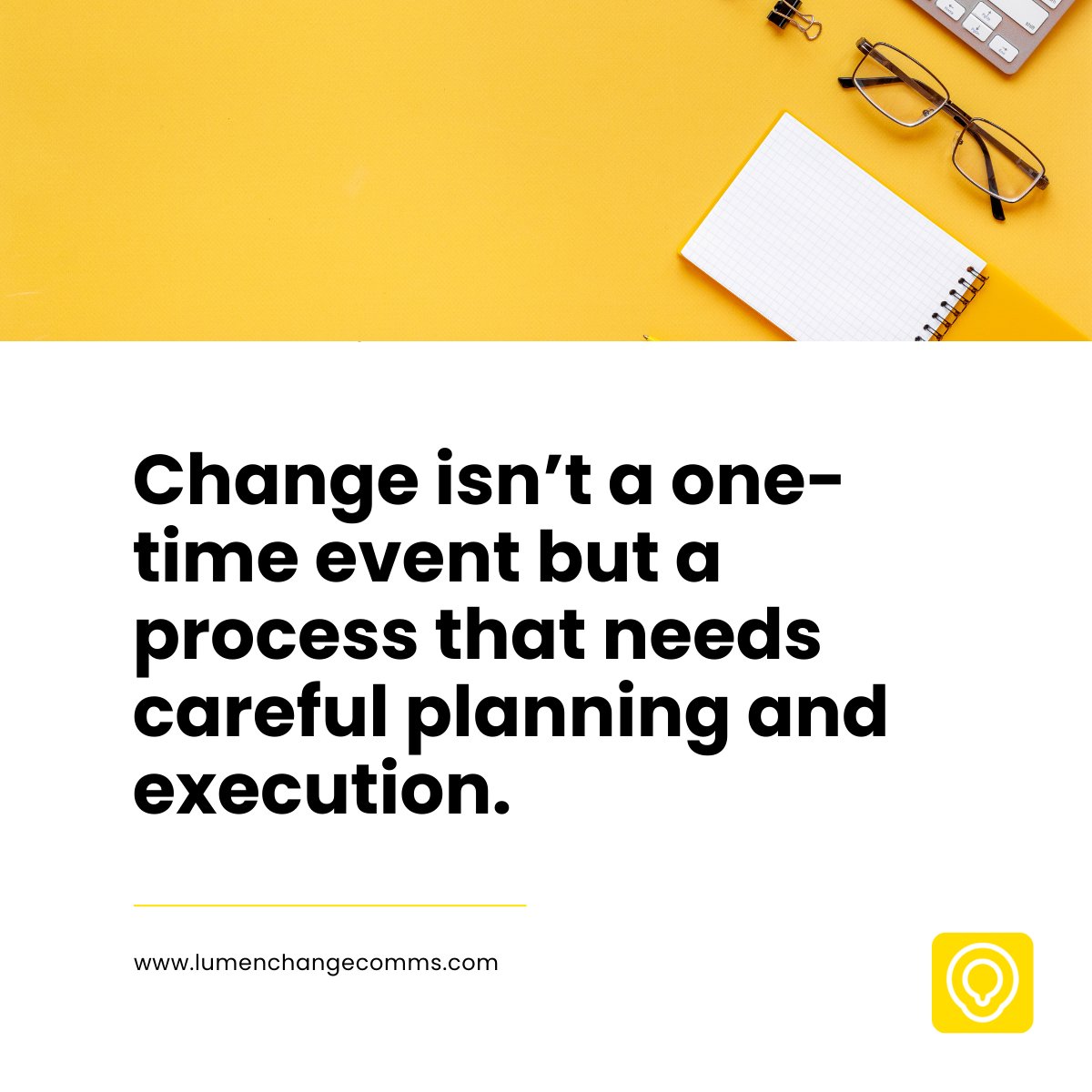 nj_ands's tweet photo. Change isn’t a one-time event but a process that needs careful planning and execution. 

Book an introductory call with me to get started.
https://t.co/M7AUfdV2Lk

#ChangeComms #OrganisationalChange #ChangeManagement https://t.co/uOhsSk4Re1