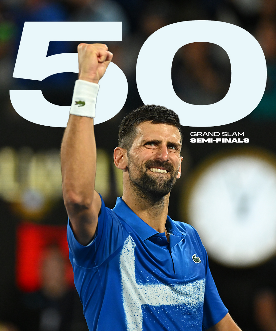 rolandgarros's tweet photo. New (legendary) level unlocked 🔓

#AusOpen @DjokerNole https://t.co/Fokxin3glO