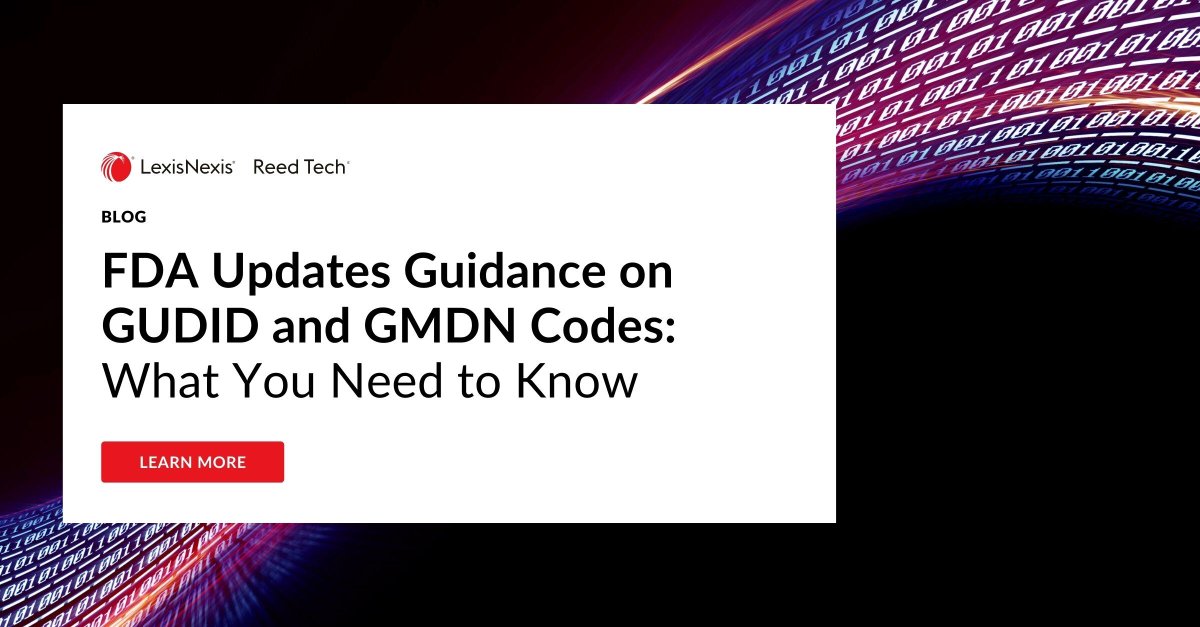 ReedTechLifeSci's tweet image. The FDA has updated GMDN Codes compliance in the GUDID to enhance standardization and device classification. Read this blog for more information. hubs.ly/Q033jQXr0