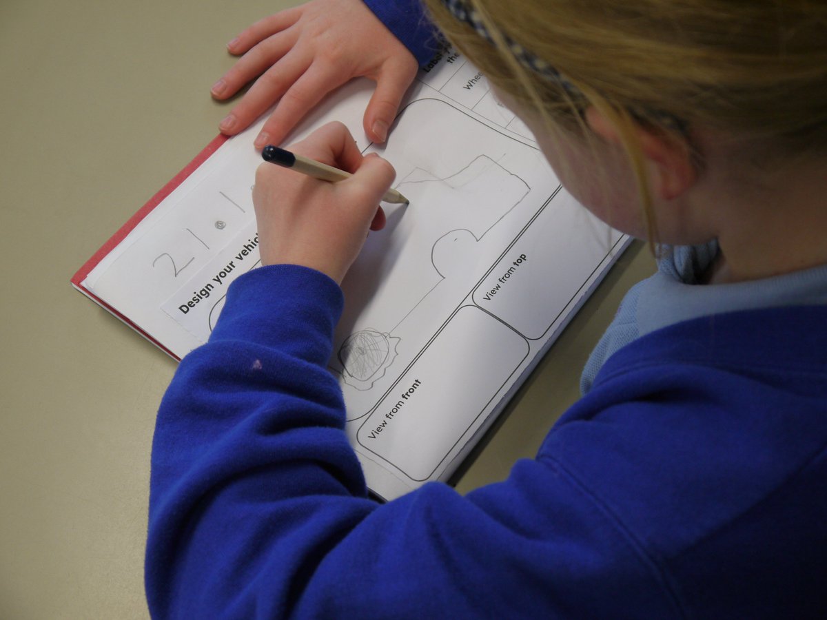 AppleySaintsCE's tweet photo. A busy afternoon for #ABASY2 with designing a new explorer vehicle in DT and a lesson on underarm throwing from @WestLancsSP. Very busy and very exciting! #ABASDT #ABASPE https://t.co/0CHgInLCl6