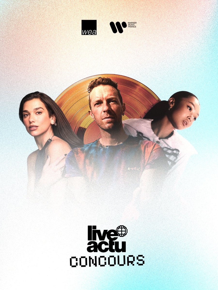 🎁 Nouveau #concours en ligne 🎁

Tu veux tenter de remporter les vinyles de <a href="/DUALIPA/">DUA LIPA</a>, <a href="/coldplay/">Coldplay</a> &amp; <a href="/wiffygriffy/">griff has vertigo 😵‍💫</a> ? Ça se passe dès maintenant sur notre insta 🥳✨️

Rdv par ici 👉 instagram.com/p/DFDfEDjM4mM/