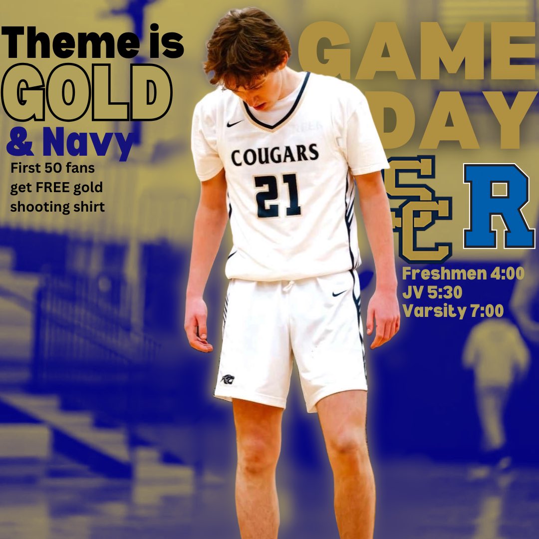 ATTENTION FANS: We are still playing tonight!🚨 

Come out and support first 50 students get a free gold shooting shirt🔥