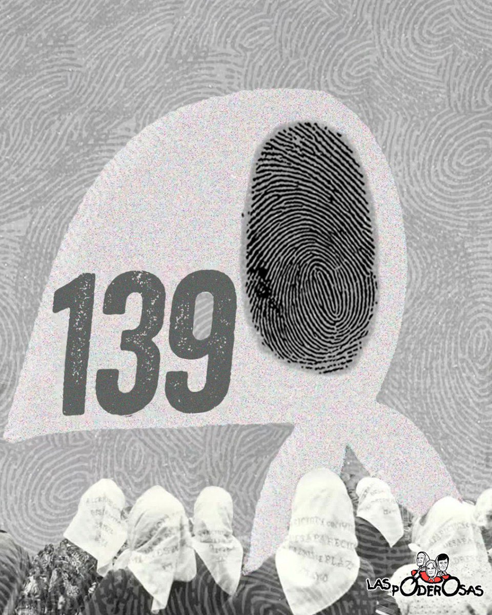 139 abrazos de Memoria, 
139 abrazos de Verdad, 
139 abrazos de Justicia, 
139 nietas y nietos recuperados. 

Luche como una Abuela, 
Siempre 🤍.