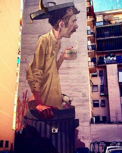 Good morning / gunaydin. #art#streetart #streetartparis #streetartnewyorkcity #streetartitaly #streetartturkey #st… Hello The Damage !