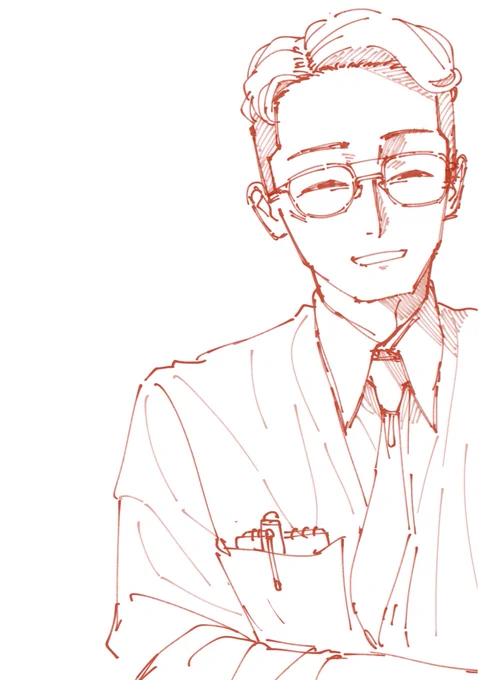 なんかメロい感じの男が描けた 