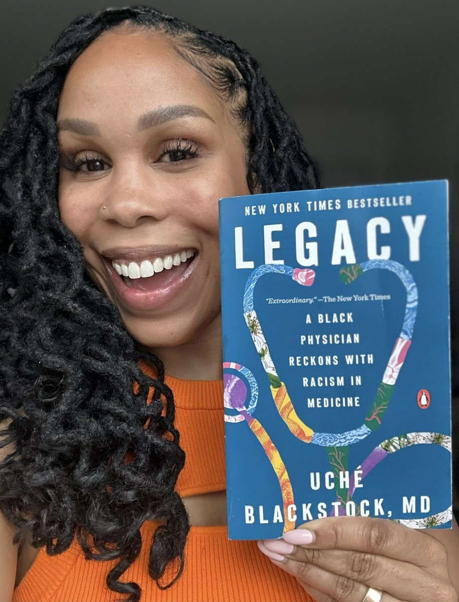 uché blackstock, md (@uche_blackstock) on Twitter photo It’s my pub day! 📚 🎉🥳 The PAPERBACK version of my <a href="/nytimes/">The New York Times</a> best-seller LEGACY: A BLACK PHYSICIAN RECKONS WITH RACISM IN MEDICINE is out TODAY🩺👩🏾⚕️!
Link: penguinrandomhouse.com/books/705871/l… It’s my pub day! 📚 🎉🥳 The PAPERBACK version of my <a href="/nytimes/">The New York Times</a> best-seller LEGACY: A BLACK PHYSICIAN RECKONS WITH RACISM IN MEDICINE is out TODAY🩺👩🏾⚕️!
Link: penguinrandomhouse.com/books/705871/l…