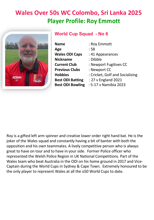 Wales Over 50s Cricket. tweet media